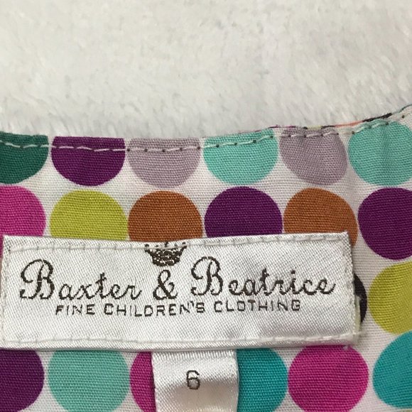 Baxter & Beatrice Multi Colored Abstract Shift Dress Mixed Print Girls Size 6 - Picture 4 of 10